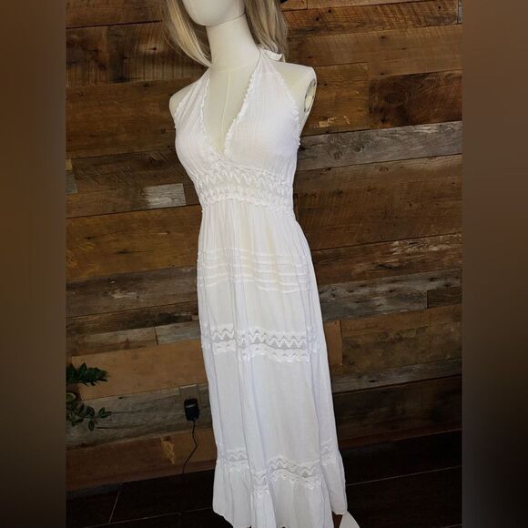 🌿✨Sea Spice DAPHNE Stunning White Halter Maxi Dress ✨🌿
📍 SZ LARGE - Picture 9 of 11
